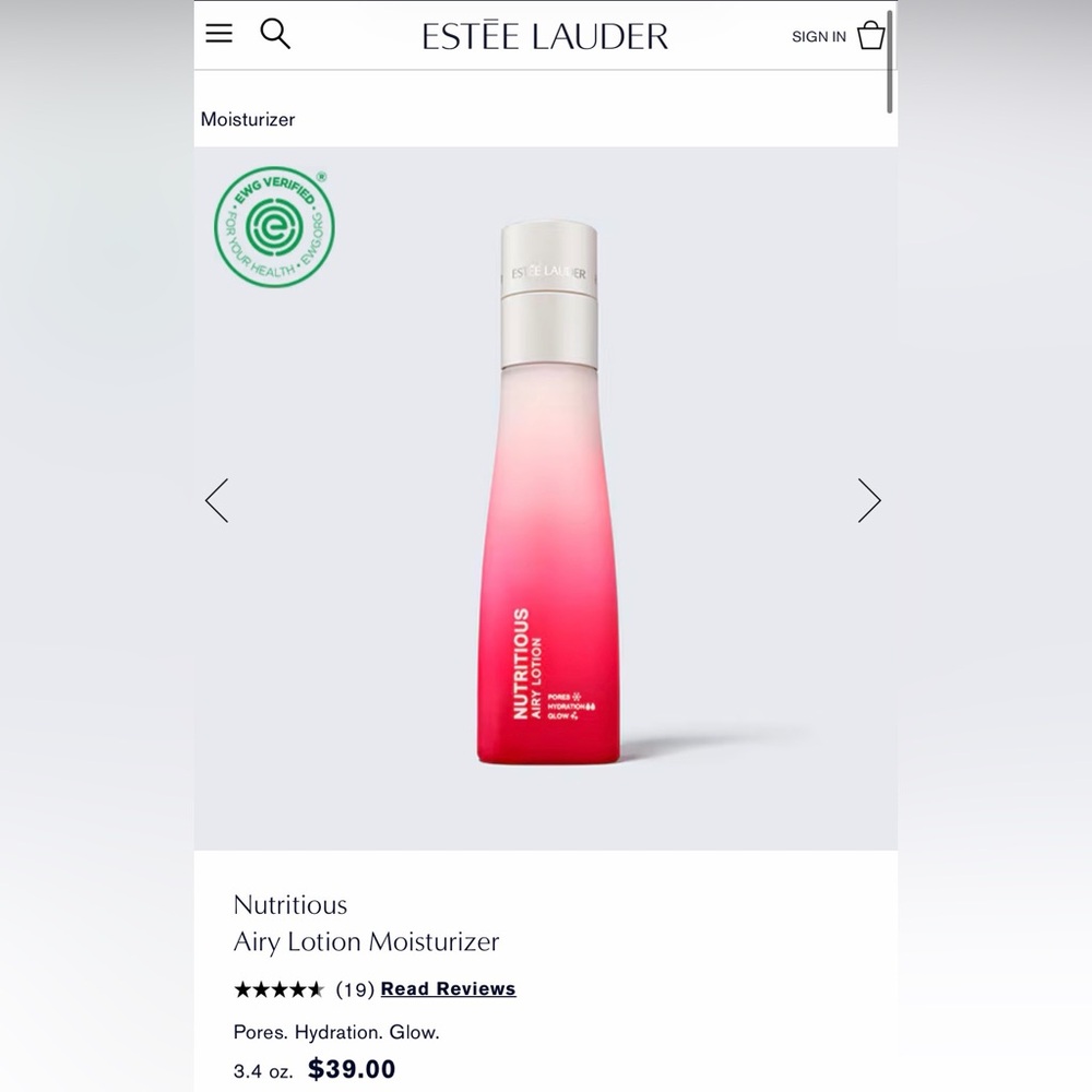 NWT Estée Lauder Nutritious Airy Light Lotion